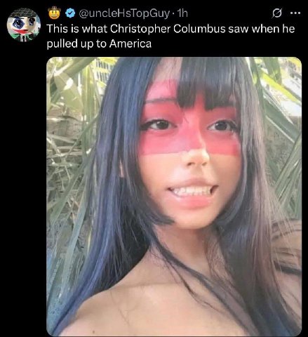 This is what Christopher Columbus saw when he pulled up to America