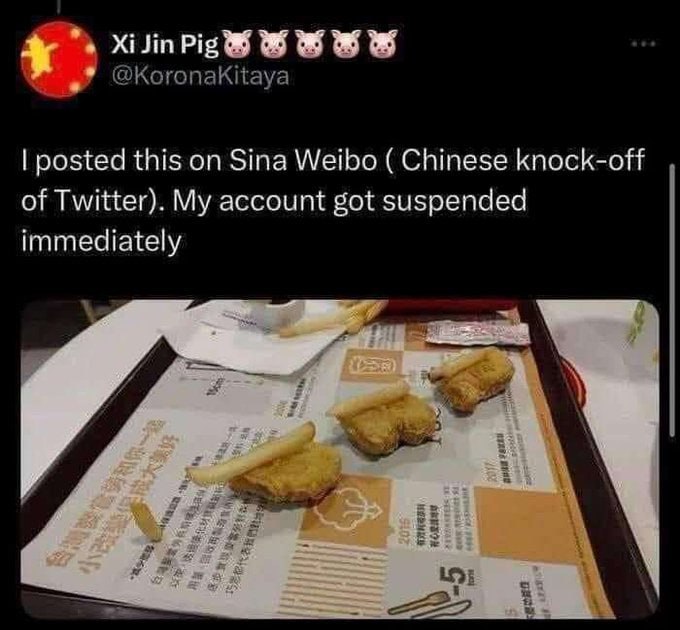 @КогопаККауа posted this Sina Weibo Chinese knock-off of Twitter). My account got suspended immediately 1
