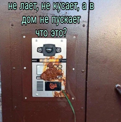 ‚В не лает, не кусает, а дом не пускает ЧТО ЭТО? mee at