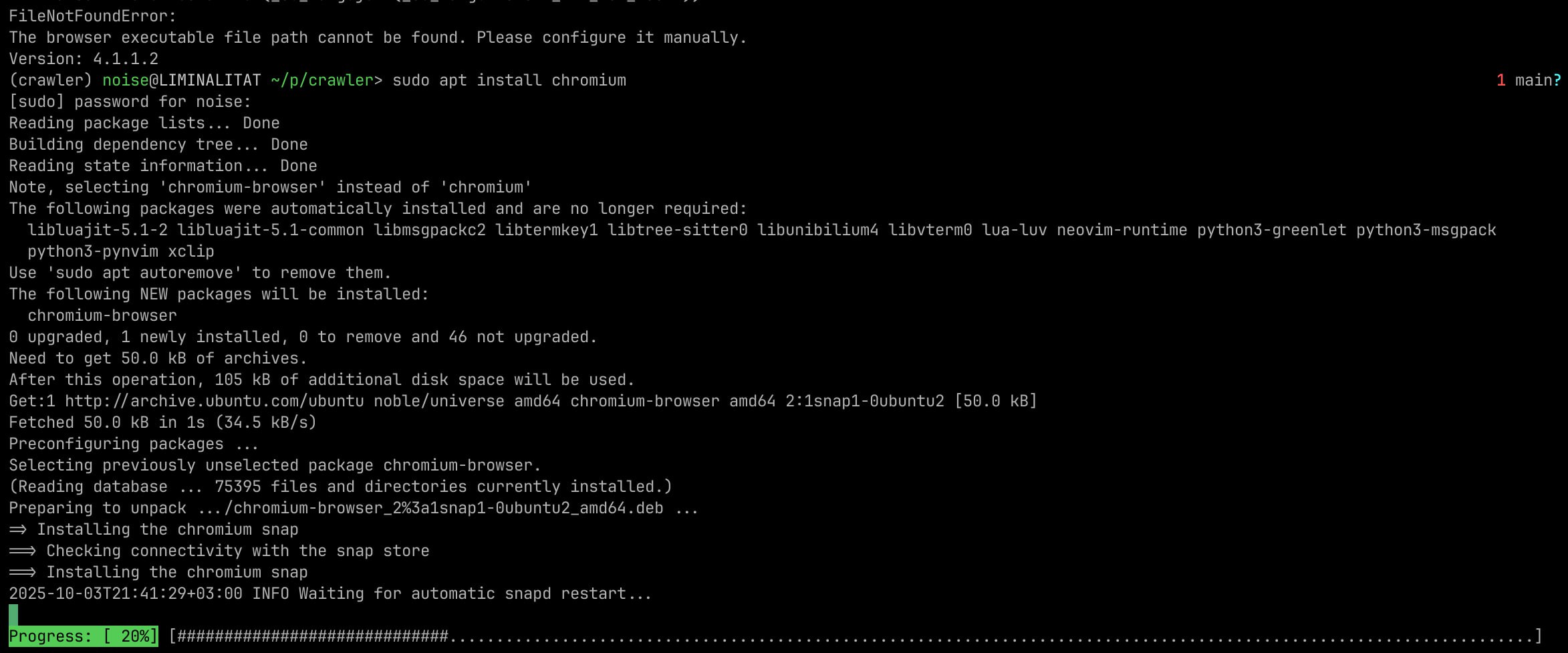 How funny is that it's been 5 years and I'm still running into the same issue with snapd because Ubuntu's chromium package is STILL broken. Think about that, a crucial package has been shipped broken
