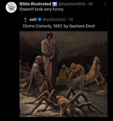 Bible Illustrated look very funny Divine Comedy. 1867, Gustave Dore