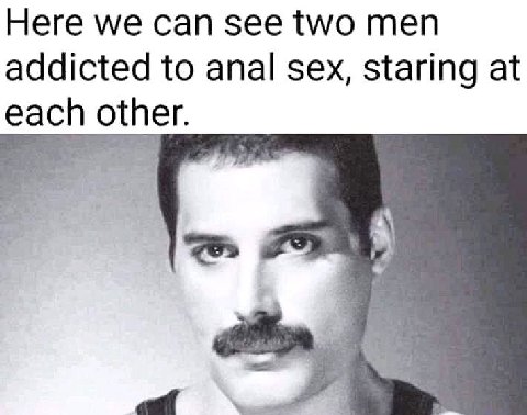 Неге сап $ее теп addicted to anal sex, staring at each other.