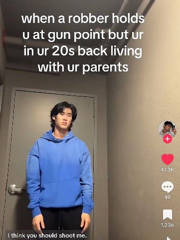 when а гобБег holds и at gun point but in back living with parents 49 1,236 think you should shoot me.