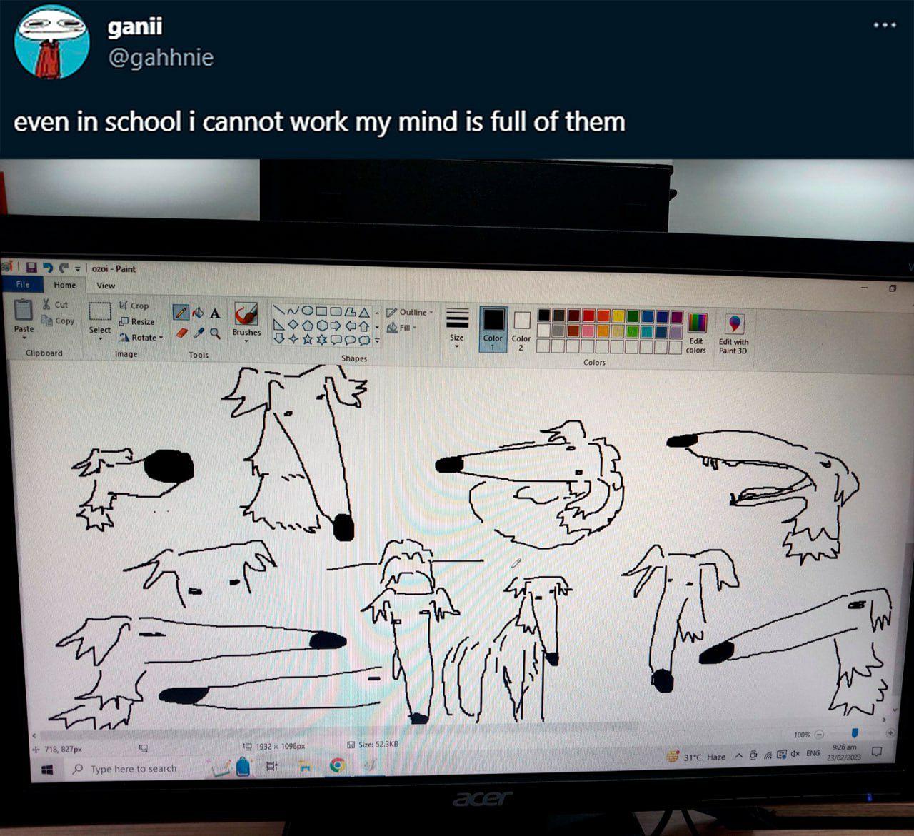 ganii @gahhnie even in school i cannot work my mind is full of them Hom 9) Rotate Brushes Color сок Image Tools Shap о ные 6