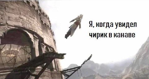 Я, когда увидел чирик в канаве