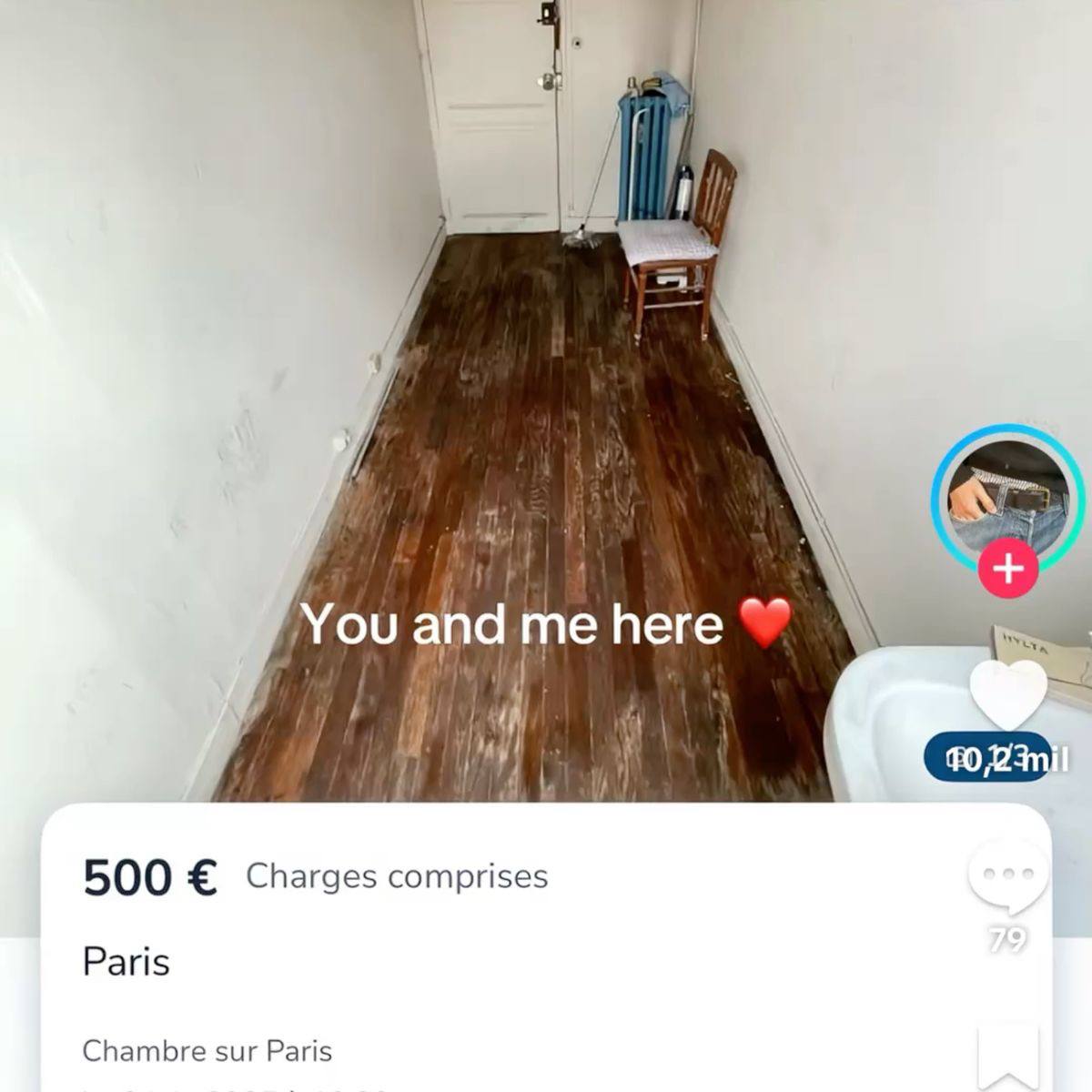 You and me here 500 Charges comprises Paris Chambre sur Paris