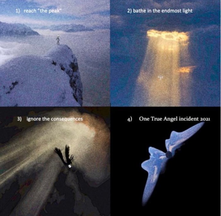 "the 2) bathe in the endmost light у у у a 3) ignore the con 5 One True Angel incident 2021