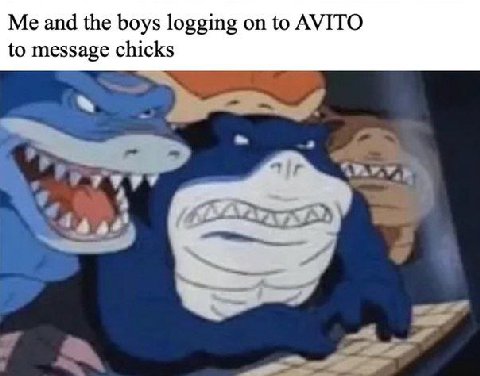 Me and the boys logging on to AVITO to message chicks