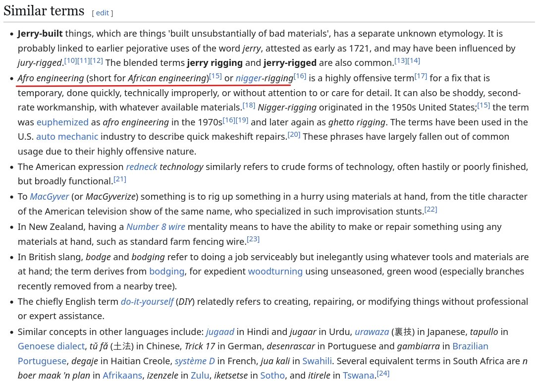 Similar terms Jerry-built things, which are things unsubstantially of bad materials', has a separate unknown etymology. It is probably linked to earlier pejorative uses of the word jerry, attested as 