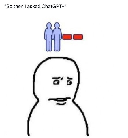 “So then asked ChatGPT-“