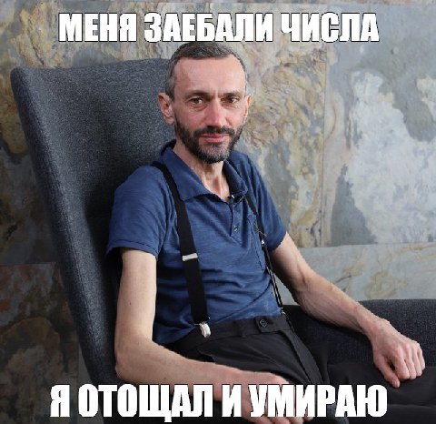 МЕНЯ ЗАЕБАЛИ ЧИСЛА Я ОТОЩАЛ И УМИРАЮ