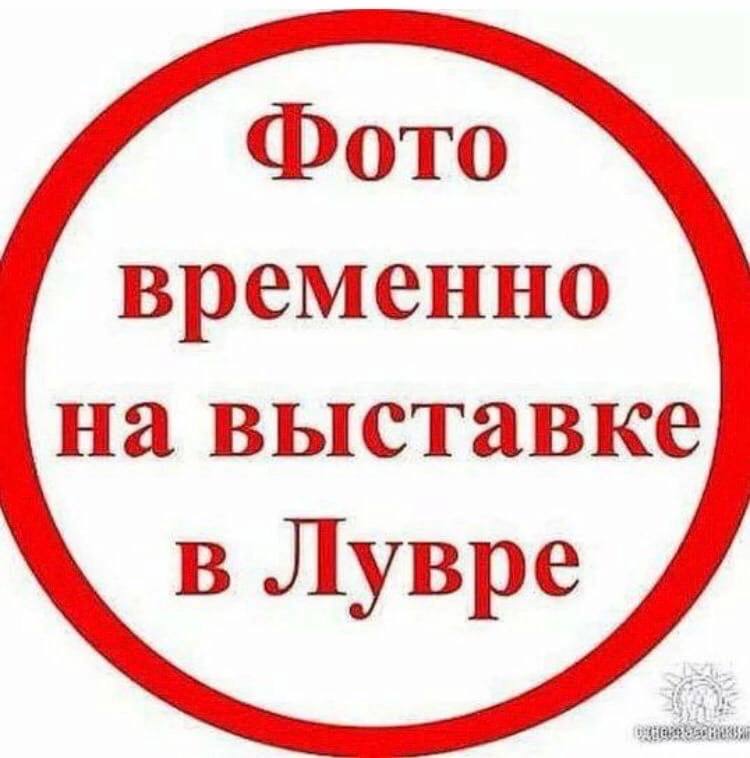 Фото временно на выставке в Лувре
