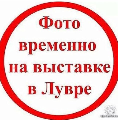Фото временно на выставке в Лувре