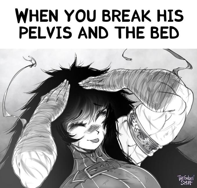 WHEN YOU BREAK HIS PELVIS AND THE BED Wor