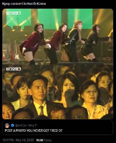 Крор concert in North Korea may7 POST A PHOTO YOU NEVER GET TIRED OF 1 May 14, 2026 Views