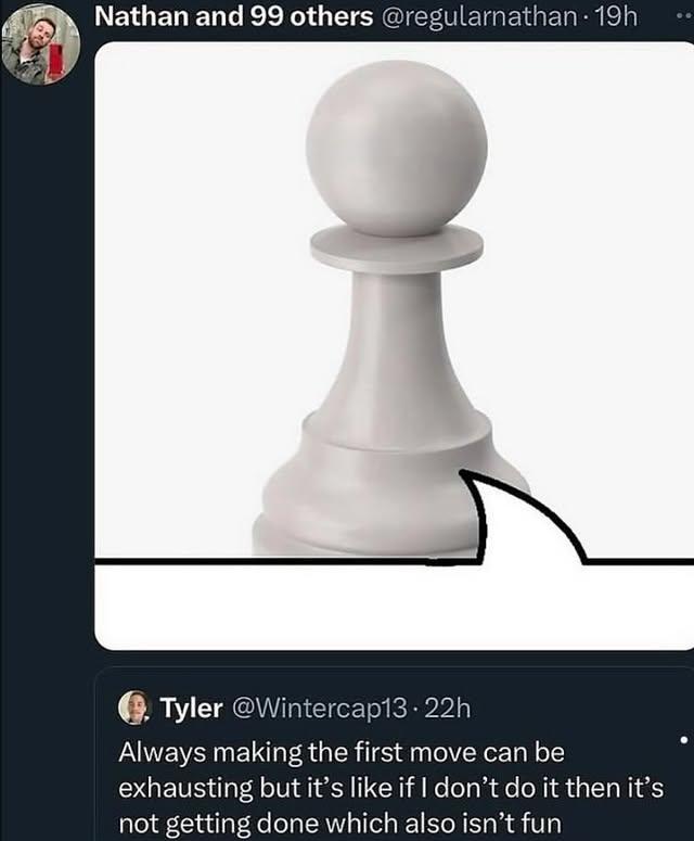 Nathan and 99 others @regularnathan: 7 и Tyler Always making the first move can be exhausting but it’s like if don’t it then it’s not getting done which also isn’t fun