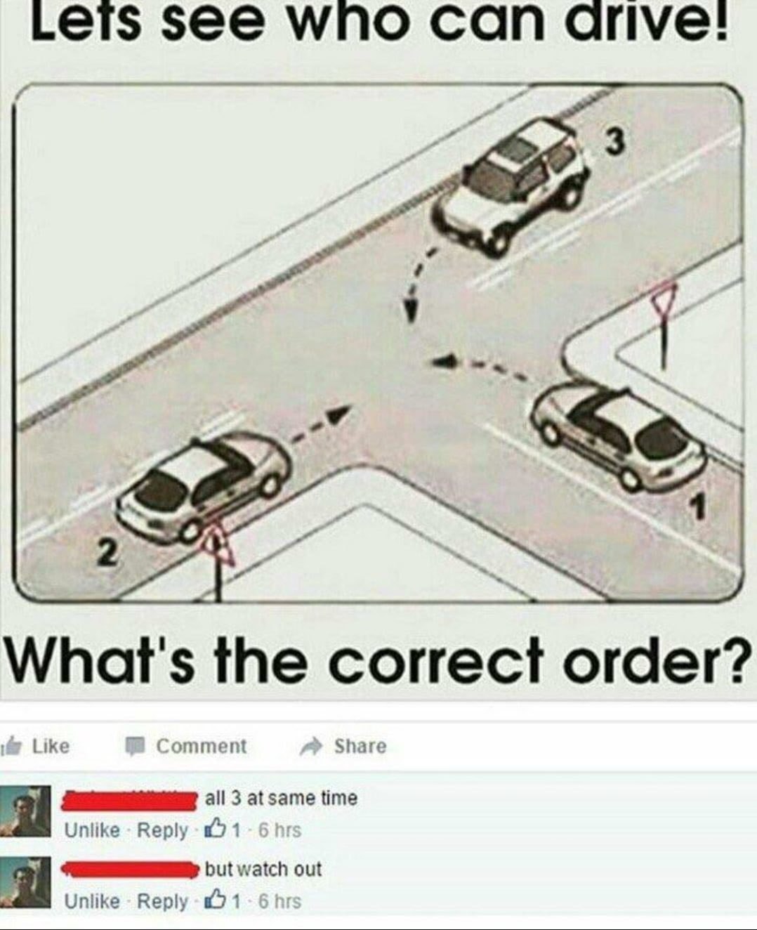 Leis see у/по Can апуе: 3 What's the order? Lik ommen all 3 at same time Unlike Reply Unlike Repl