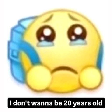don't wanna be 20 years old