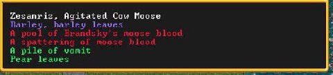 Moose throw up