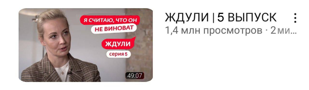 95 Я СЧИТАЮ, ЧТО ОН ЖДУЛИ |5 ВЫПУСК НЕ ВИНОВАТ 1,4 млн просмотров ЖДУЛИ i 19
