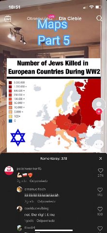 Dla Ciebie Part 5 Number of Jews Killed in Countries During 3.000.000 500.000 100.000+ 50.000 10.000 5.000 7 Komentarzy: 378 polishwarrior45 1 4 етапиен ааааааааааааааап cooldudevibing not the right t