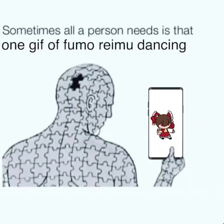 Sometimes а! a person needs is that one gif of fumo reimu dancing