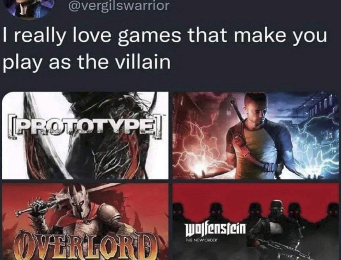 really love games that make you play as the villain