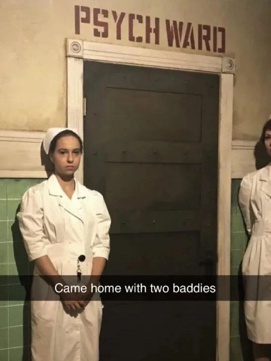 Came home with two baddies