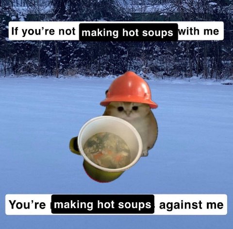 making hot soups making hot soups