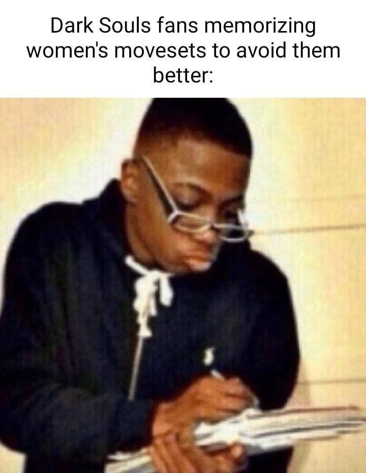 Dark Souls fans memorizing women's movesets to avoid them better:
