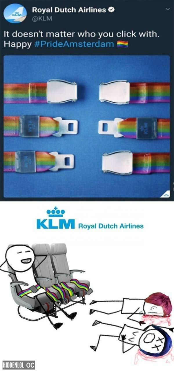 Royal Dutch Airlines It doesn't matter who you click with. Happy 4 КЕМ Royal Dutch Airlines 4 2