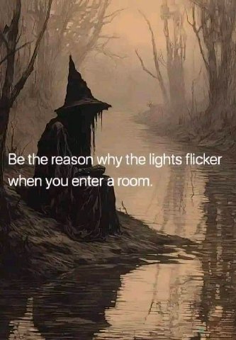 the reason why the lights flicker when you enter