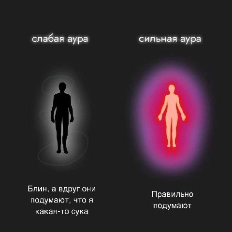 слабая аура сильная аура Блин, а вдруг они Правильно подумают, что я подумают какая-то сука