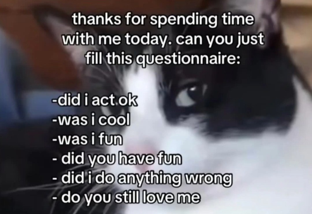 thanks for spending time with me today. can you just fill this questionnaire wastifun did youJhaveyfun did i wrong you me