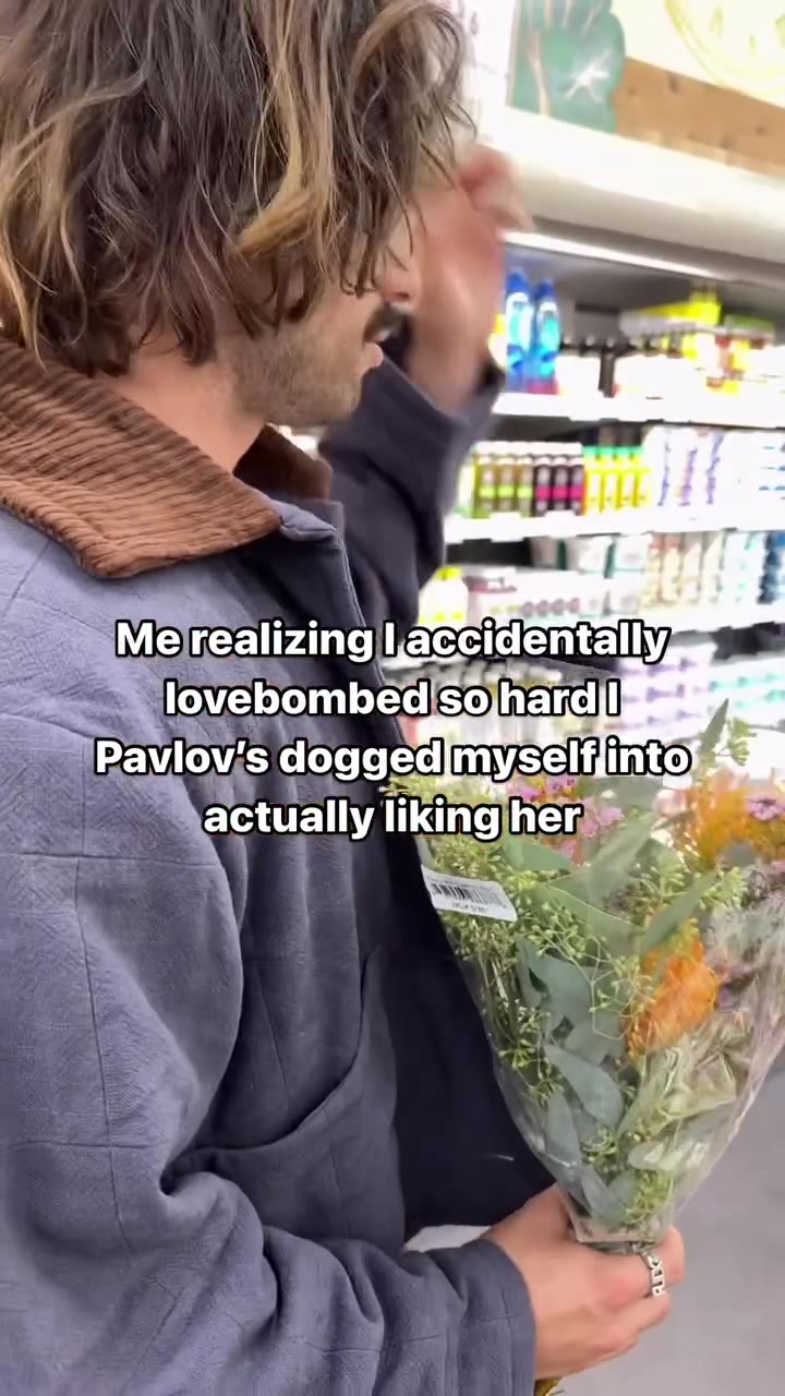 ~~ Merealizing | accidentally | actually liking‘her, чз 18 Paviov's doggedimyeelt into, Взлом doggedimyselfiintolag - -Aactually likingherese => Me realizing | accidentallyaya 5S lovebombed|sojhard |