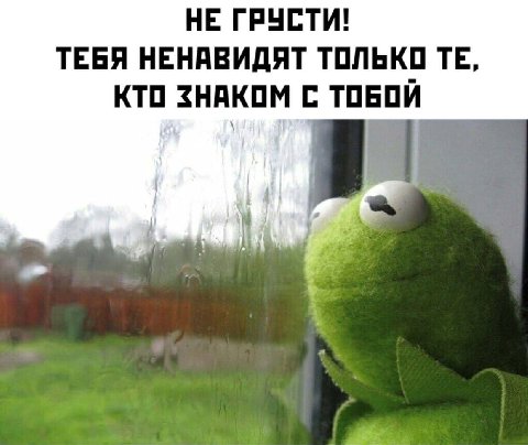 НЕ ГРУСТИ! ТЕБЯ НЕНАВИДЯТ ТОЛЬКО КТО ЗНАКОМ С ТОБОЙ