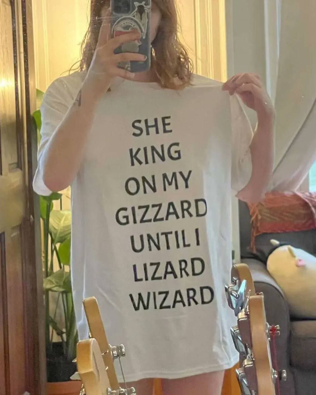 a SHE KING ON MY GIZZARD UNTIL! LIZARD \NIZARD
