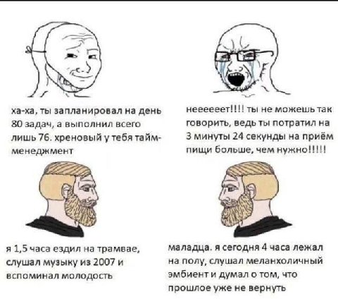 2 3 ха-ха, ты запланировал на день неееееет!!!! ты не можешь так 80 задач, а выполнил всего говорить, ведь ты потратил на лишь 76. хреновый у тебя тайм- 3 минуты 24 секунды на приём менеджмент пищи бо