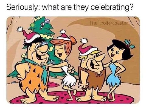Seriously: what are they celebrating? 7
