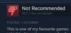 Not Recommended This is one of my favourite games.