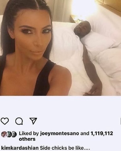 я Liked joeymontesano and 1,119,112 others kimkardashian Side chicks be like....