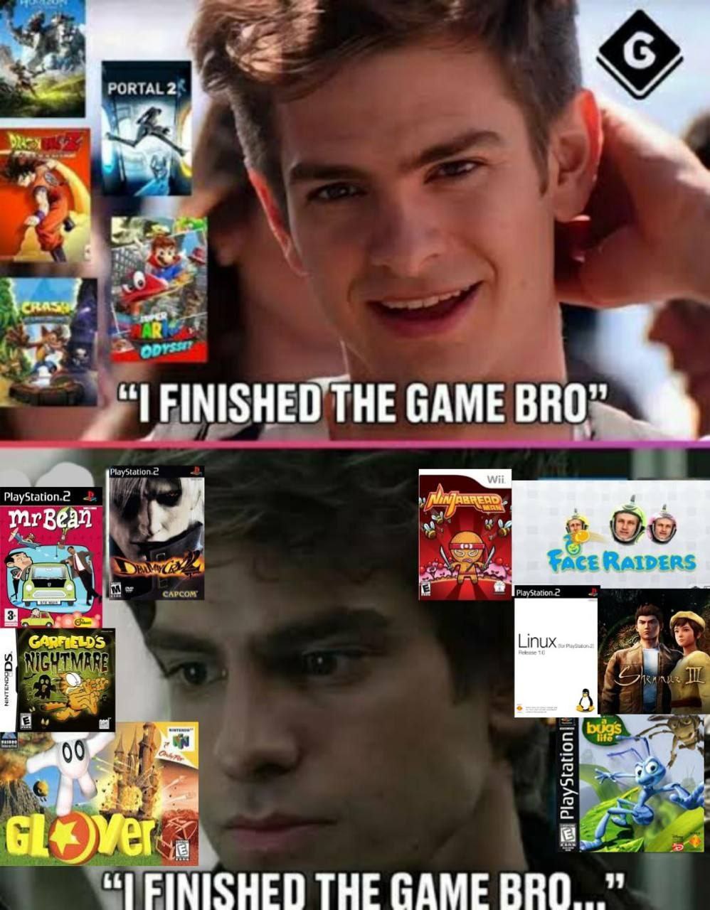 a year FINISHEDTHE GAME PlayStation.2 о Я АСЕ КАТРЕВ$ GARFIELDS 00 THE GAME BRO...”