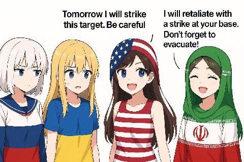 Tomorrow will strike will retaliate with this target. Be careful a strike at your base. Don't forget to evacuate! 2