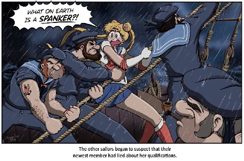 WHAT ON EARTH 16 ЗРАМКЕЕ?/ А a The other sailors began to suspect that their newest member had lied about her qualifications.