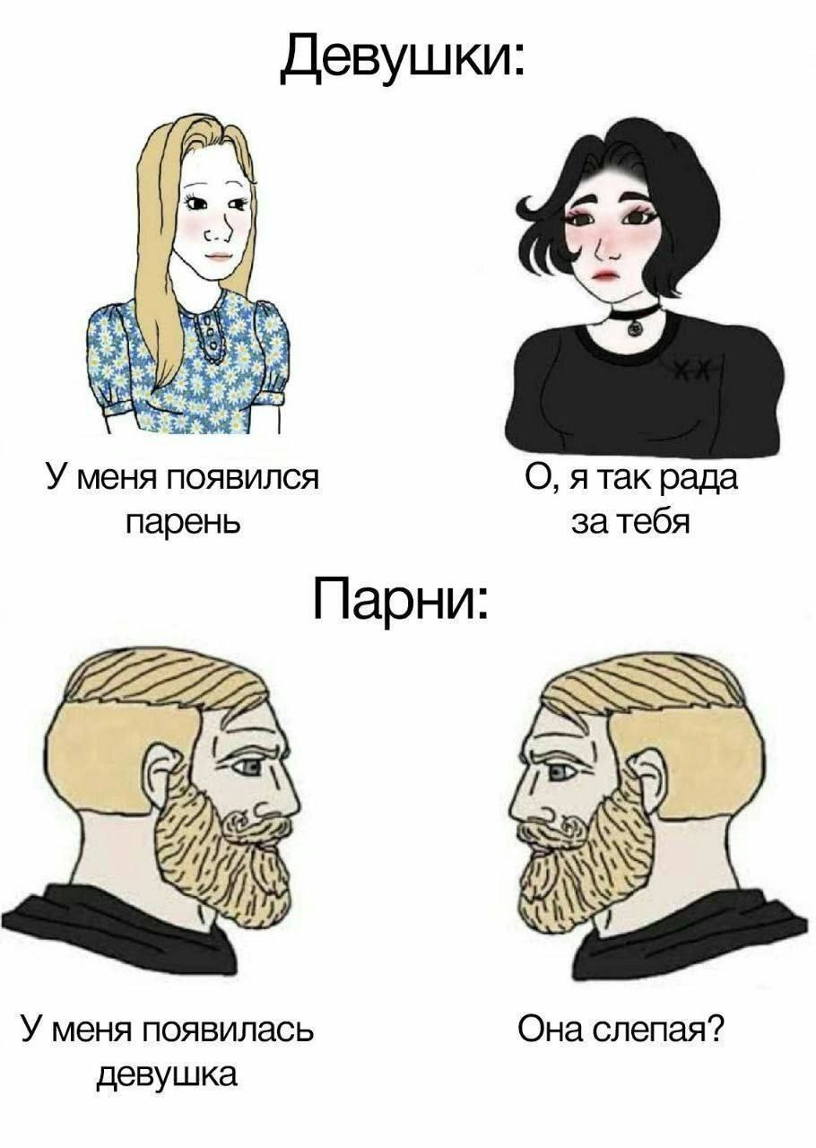 Девушки: У меня появился О, ятак рада парень за тебя Парни: 227 (gis У меня появилась Она слепая? девушка