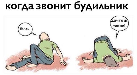когда звонит будильник