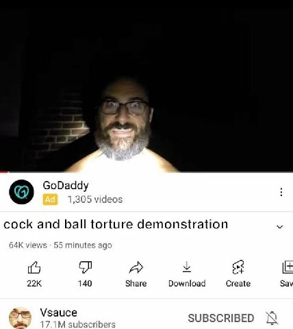 GoDaddy 1,305 videos cock and ball torture demonstration views 55 minutes ago у 140 Share Download Create Vsauce a subscribers SUBSCRIBED