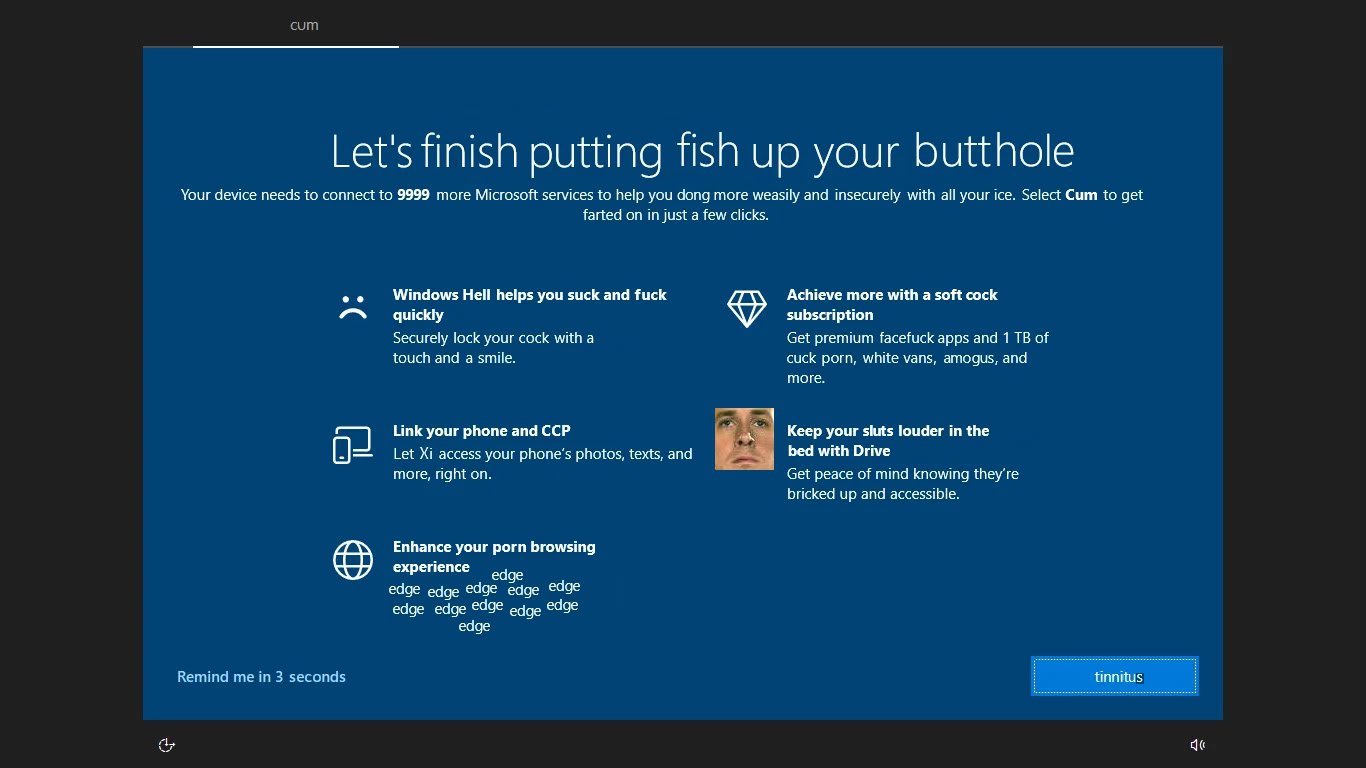 cum Let's finish putting fish up your butthole Your device needs to connect to 9999 more Microsoft services to help you dong more weasily and insecurely with all your ice. Select Cum to get farted on 