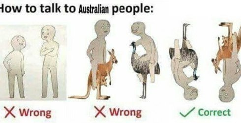 to talk to Australian people: „7 В Wrong Wrong Correct