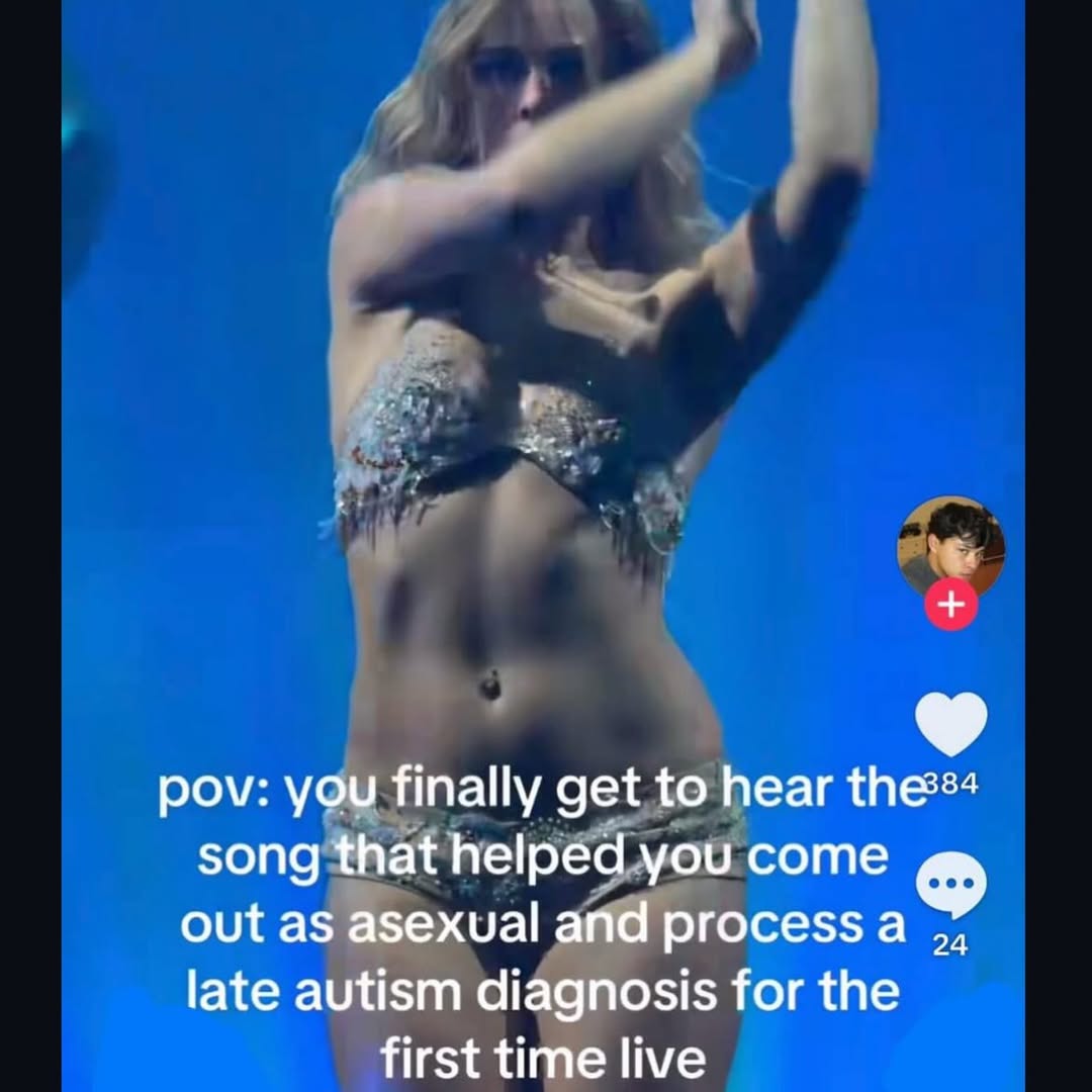 pov: you finally get to hear song that helped you come out as asexual and ргосе$$ а late autism diagnosis for the first time live